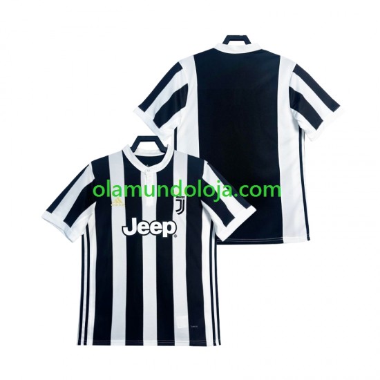 Camisola Juventus 2017 2018 Retro Homem Equipamento Primeiro Manga Curta